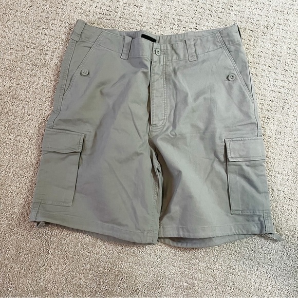 Express Structure Mens Cargo Short Sz 36W Gray Hiking Outdoor Pockets Travel - Picture 2 of 9